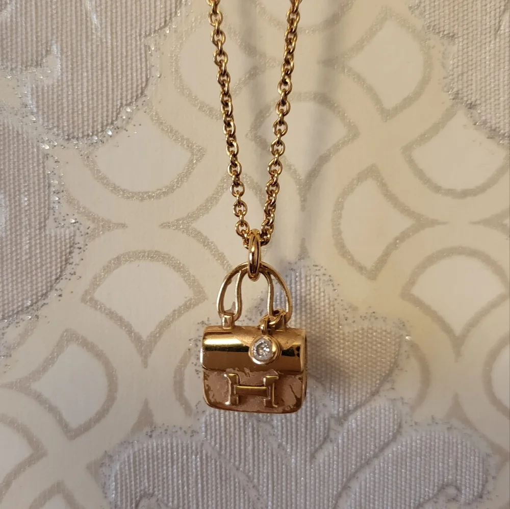 18K Rose gold Hermes Constance necklace - Picture 1 of 10